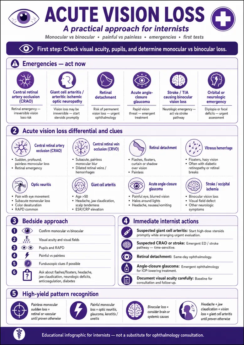Acute Vision Loss — Practical approach for internists