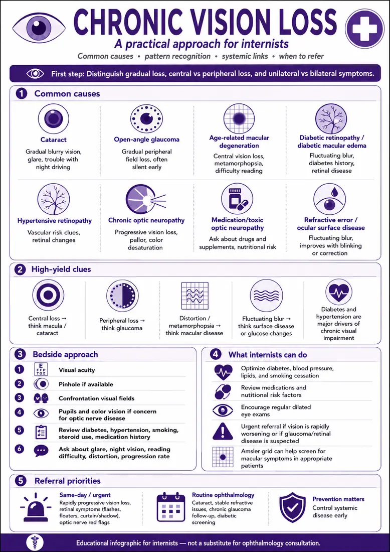 Chronic Vision Loss — Common causes and clues
