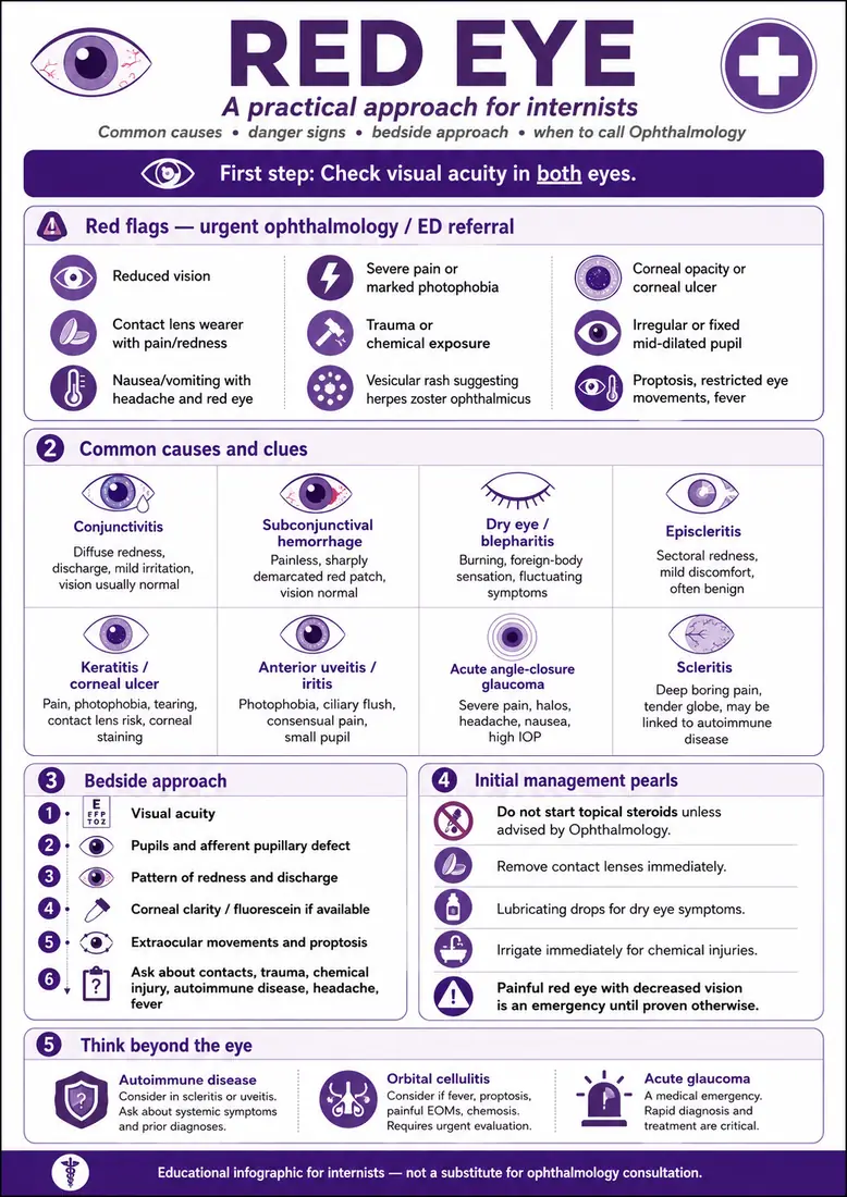 Red Eye — Common causes and danger signs